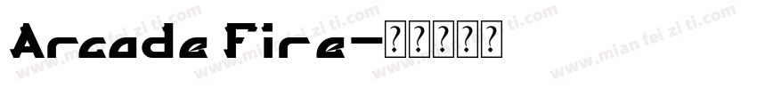 Arcade Fire字体转换
